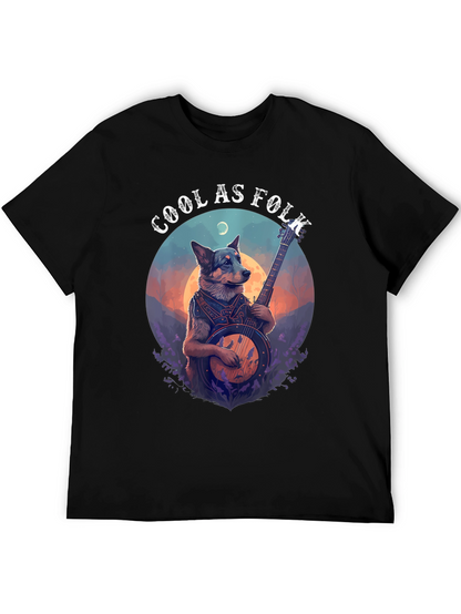 Cool as Folk Dog T-Shirt - Black