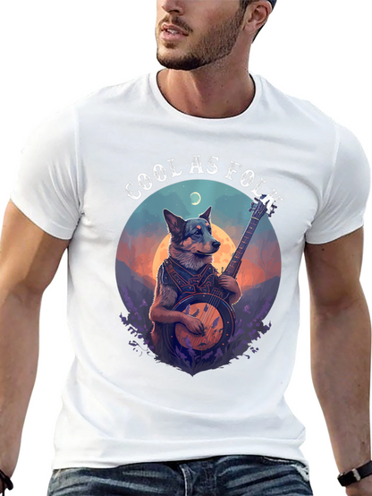 Cool as Folk Dog T-Shirt - Black