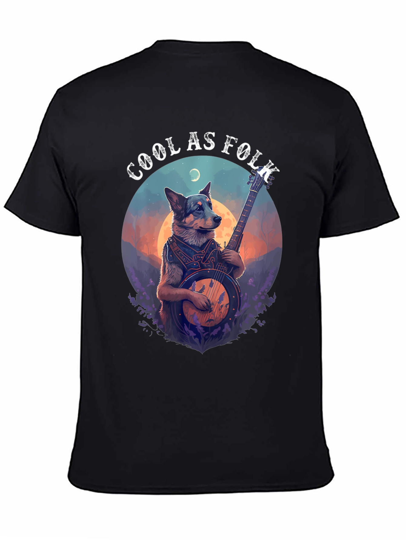 Cool as Folk Dog T-Shirt - Black