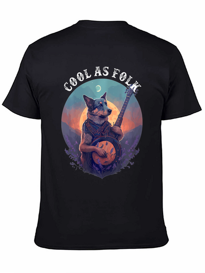 Cool as Folk Dog T-Shirt - Black