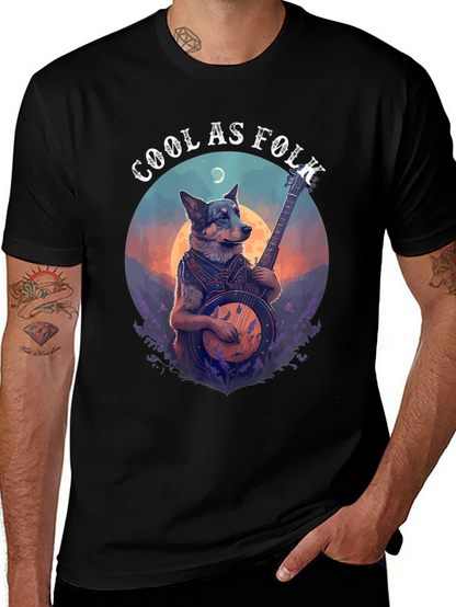 Cool as Folk Dog T-Shirt - Black
