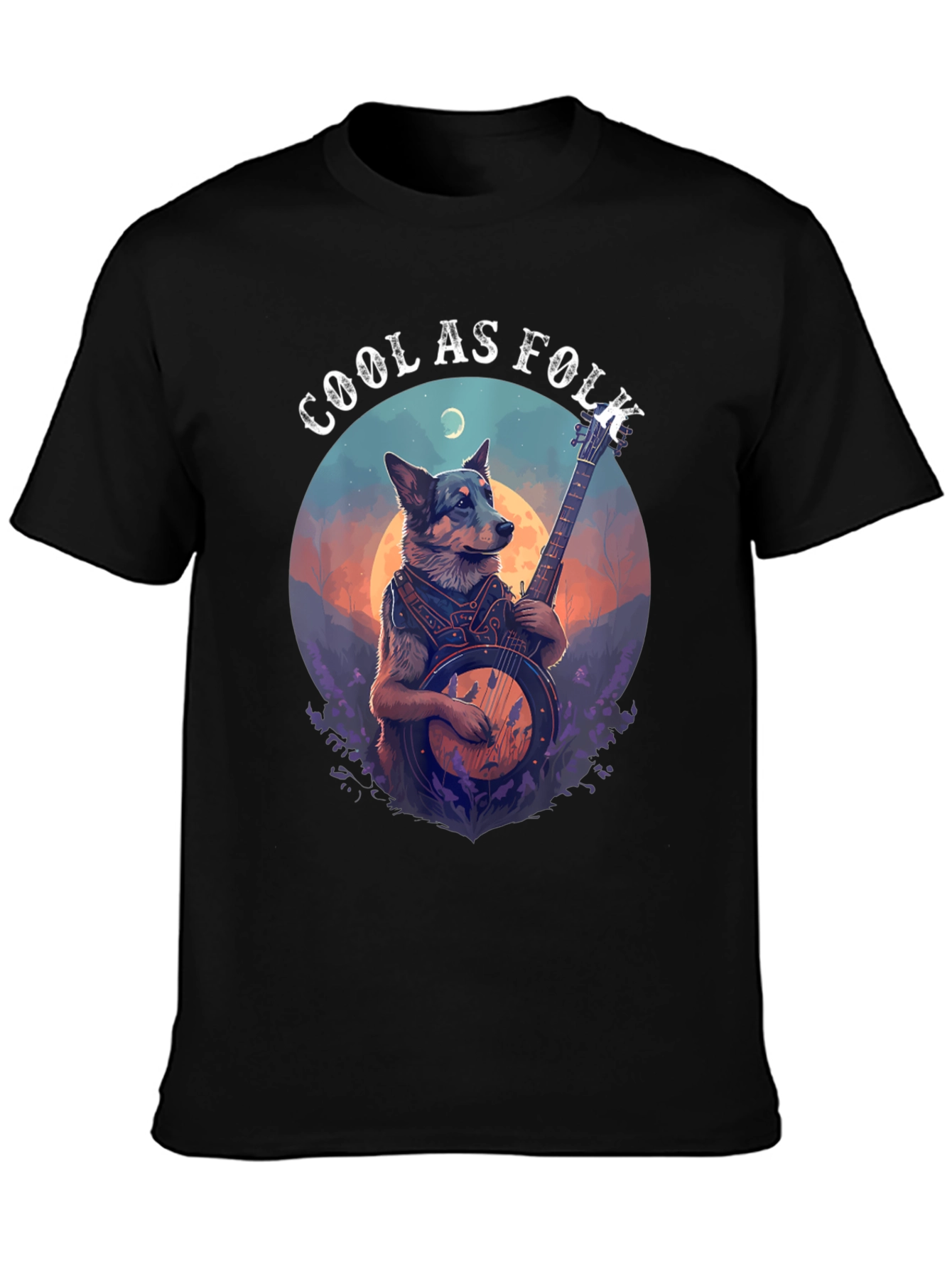 Cool as Folk Dog T-Shirt - Black