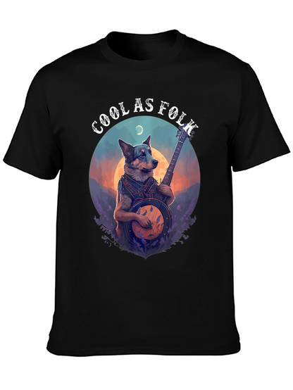 Cool as Folk Dog T-Shirt - Black