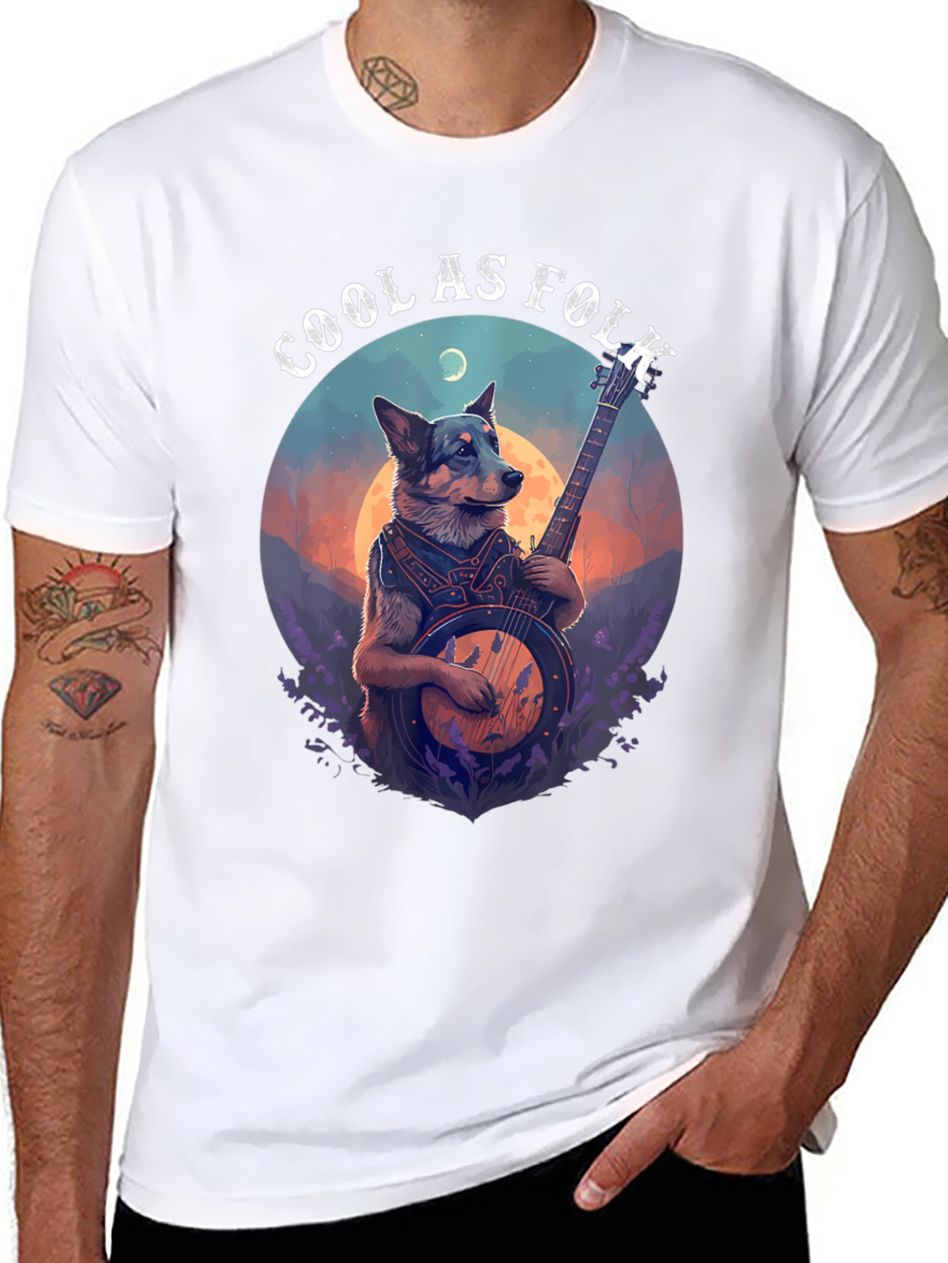 Cool as Folk Dog T-Shirt - Black