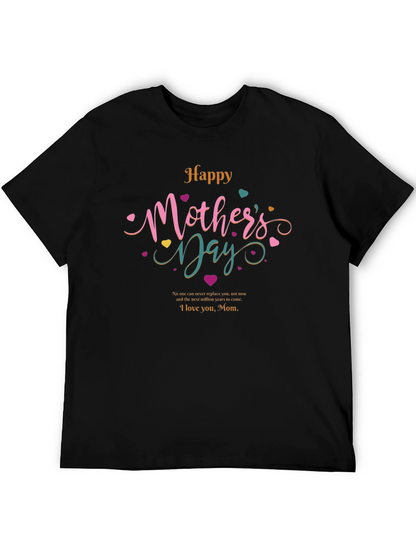 Happy Mothers Day T-Shirt - Black