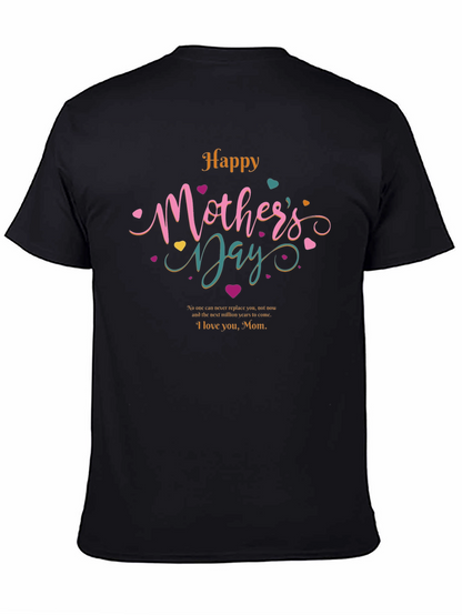 Happy Mothers Day T-Shirt - Black
