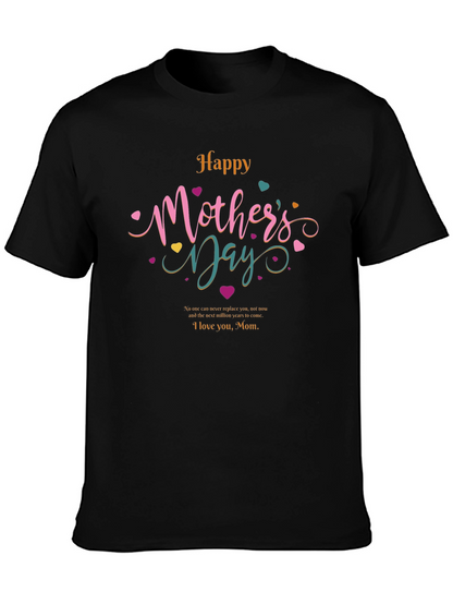 Happy Mothers Day T-Shirt - Black