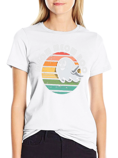 Meow Meow Boo Ghost Tee