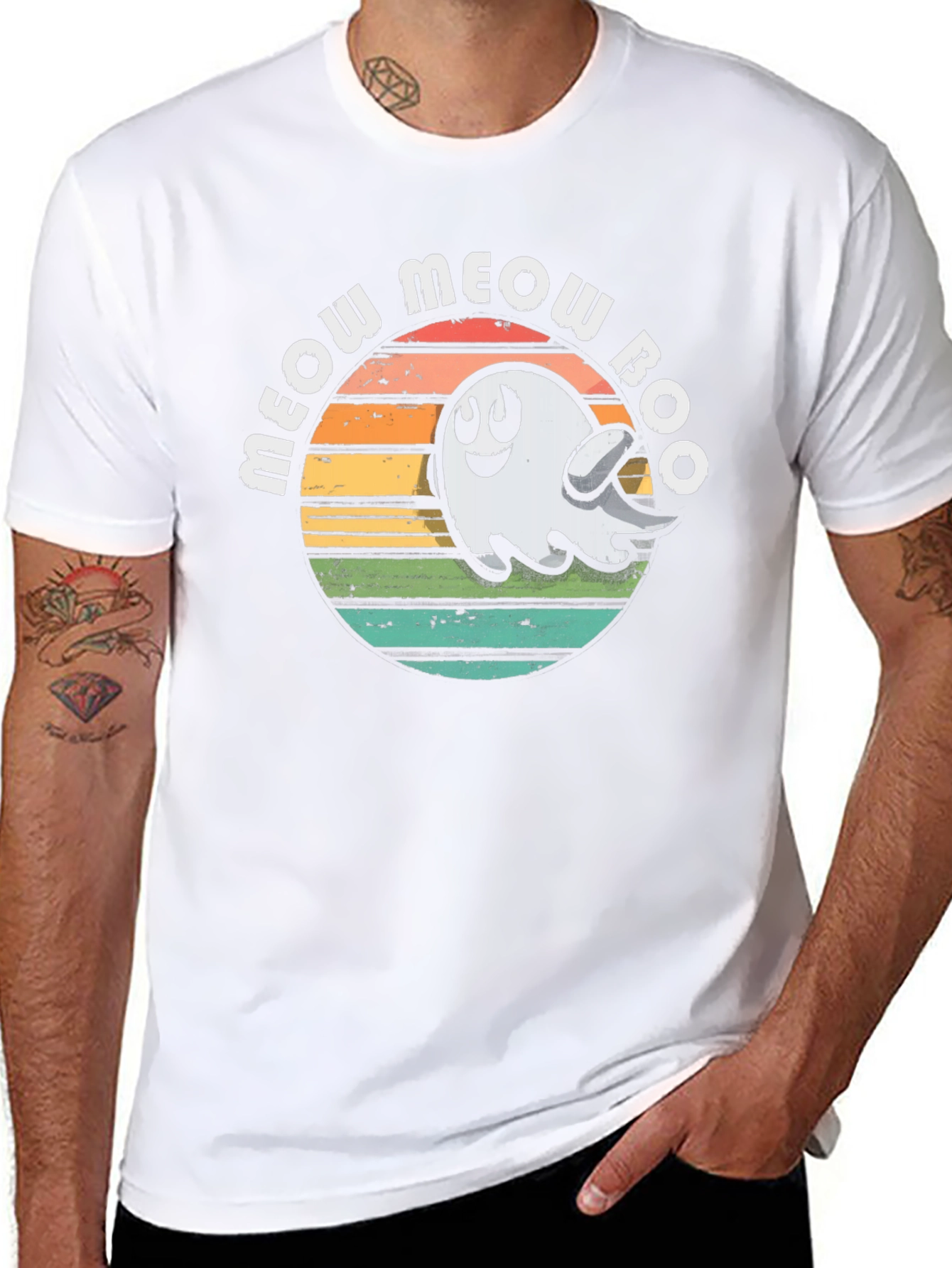 Meow Meow Boo Ghost Tee