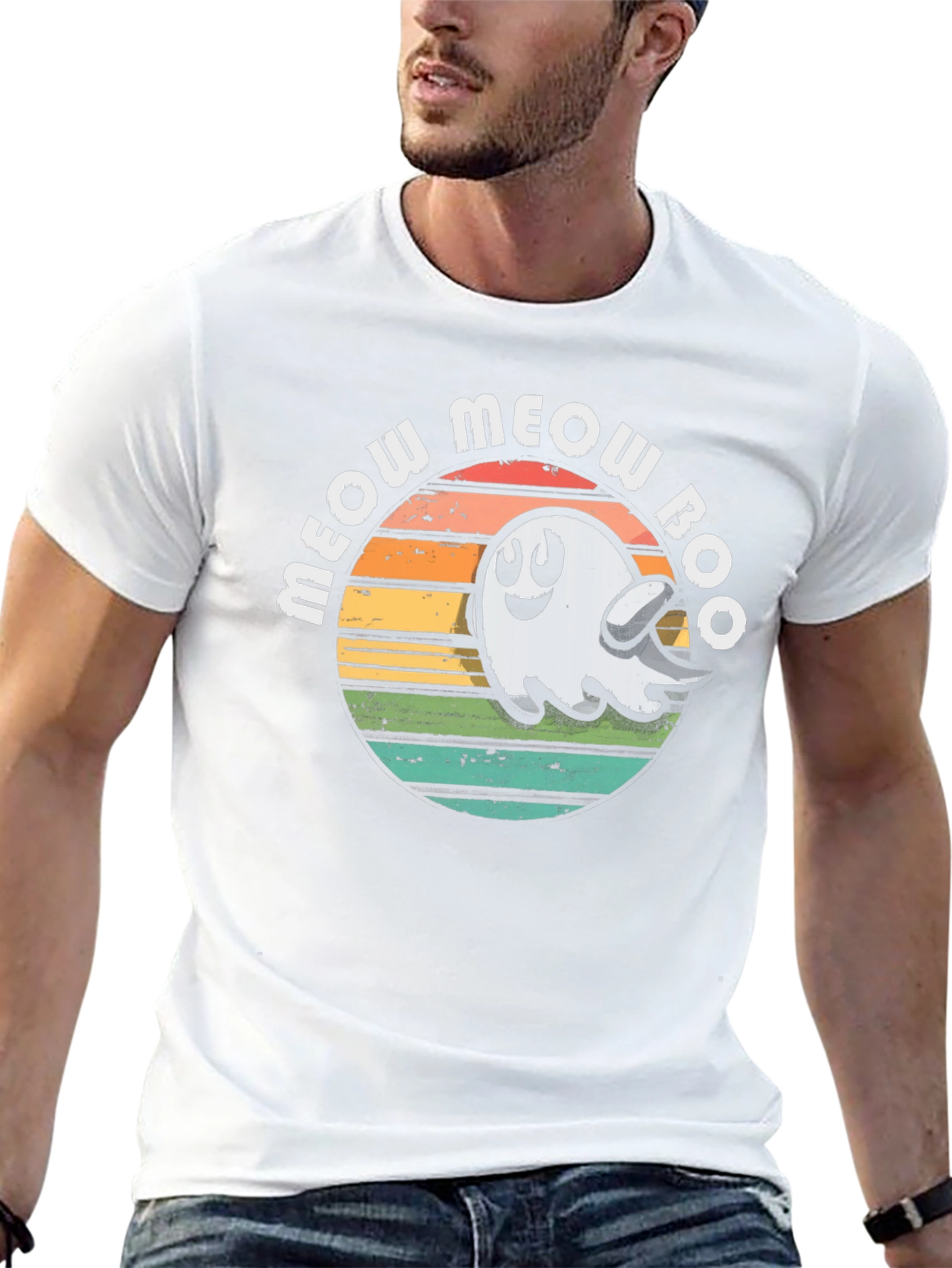 Meow Meow Boo Ghost Tee