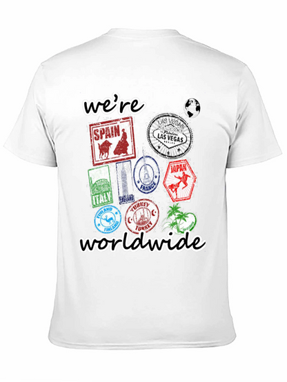 Were Worldwide Travel Stamp T-Shirt