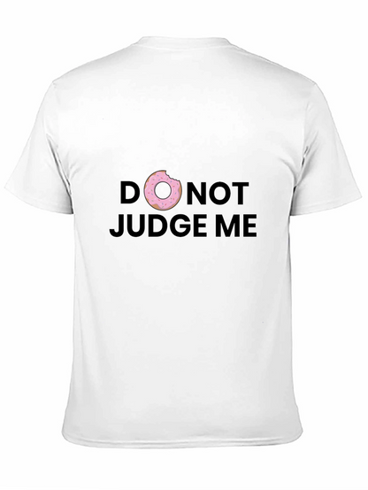 Donut Judge Me Graphic Tee - Black Cotton T-Shirt