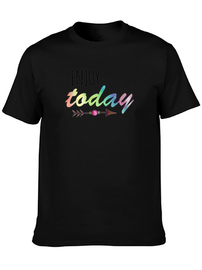 Enjoy Today Graphic Tee - Black