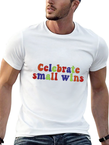 Celebrate Small Wins Graphic Tee - Black
