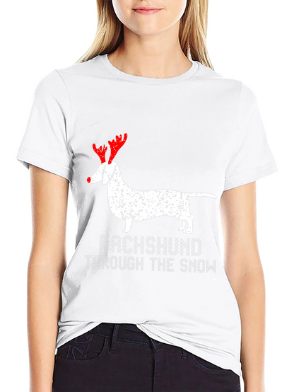 Dachshund Through The Snow T-Shirt