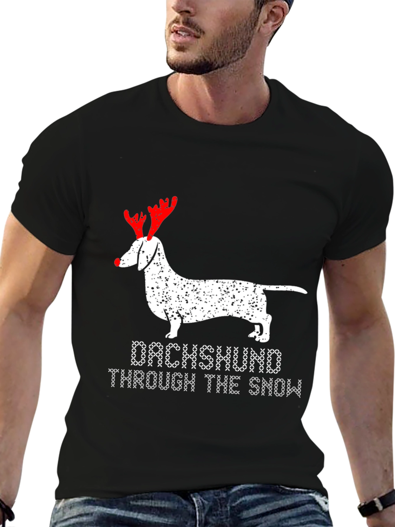 Dachshund Through The Snow T-Shirt