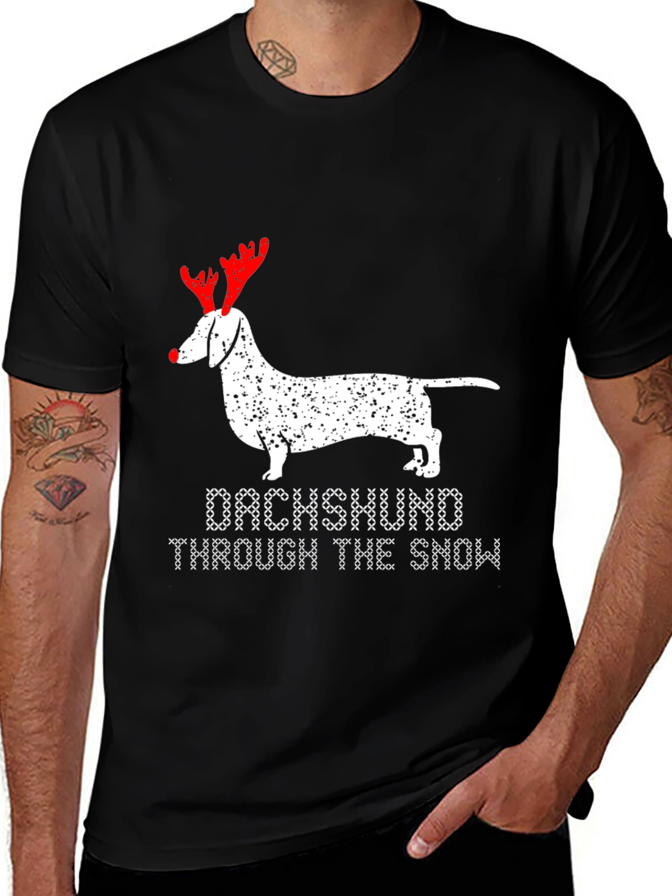 Dachshund Through The Snow T-Shirt
