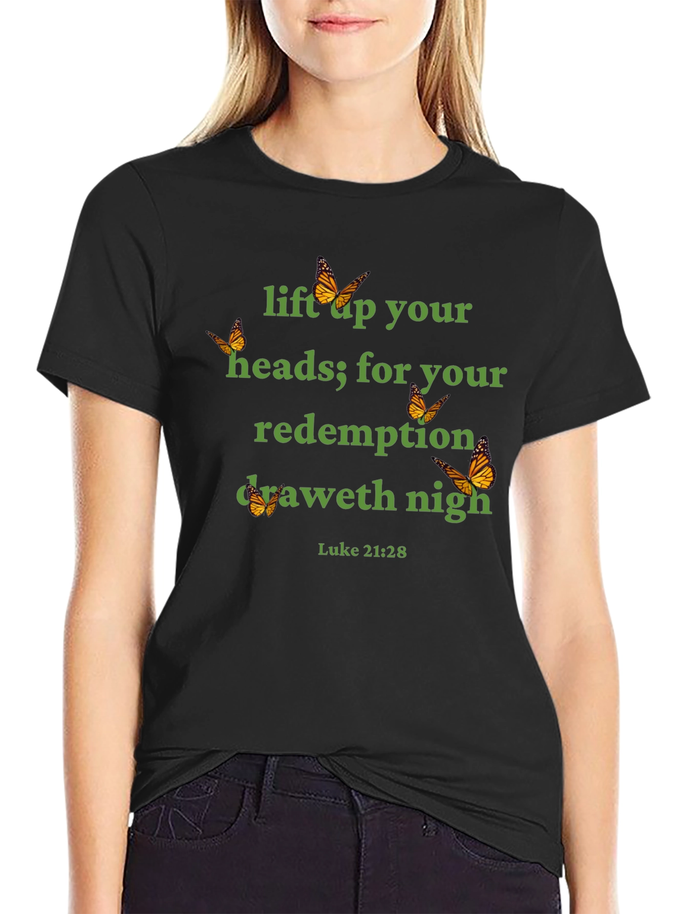 Luke 21:28 Graphic Tee - Redemption is Near