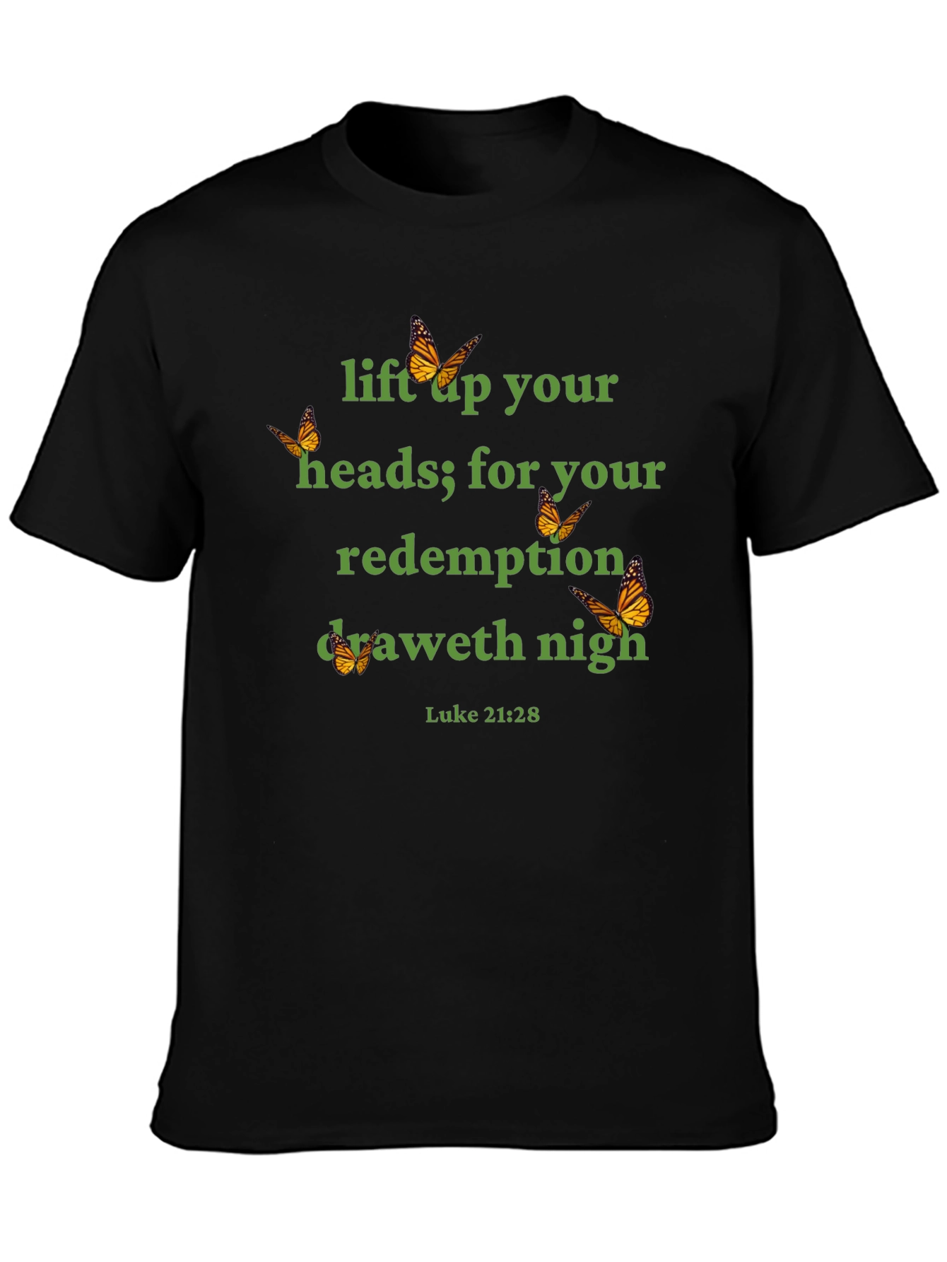 Luke 21:28 Graphic Tee - Redemption is Near