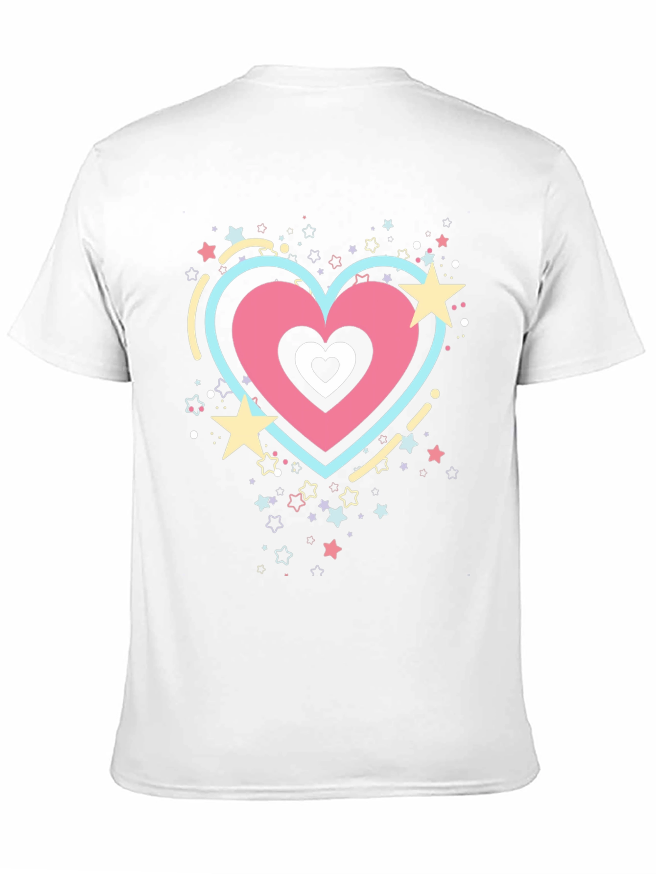 Heart & Stars Graphic Tee - Trendy Casual Style
