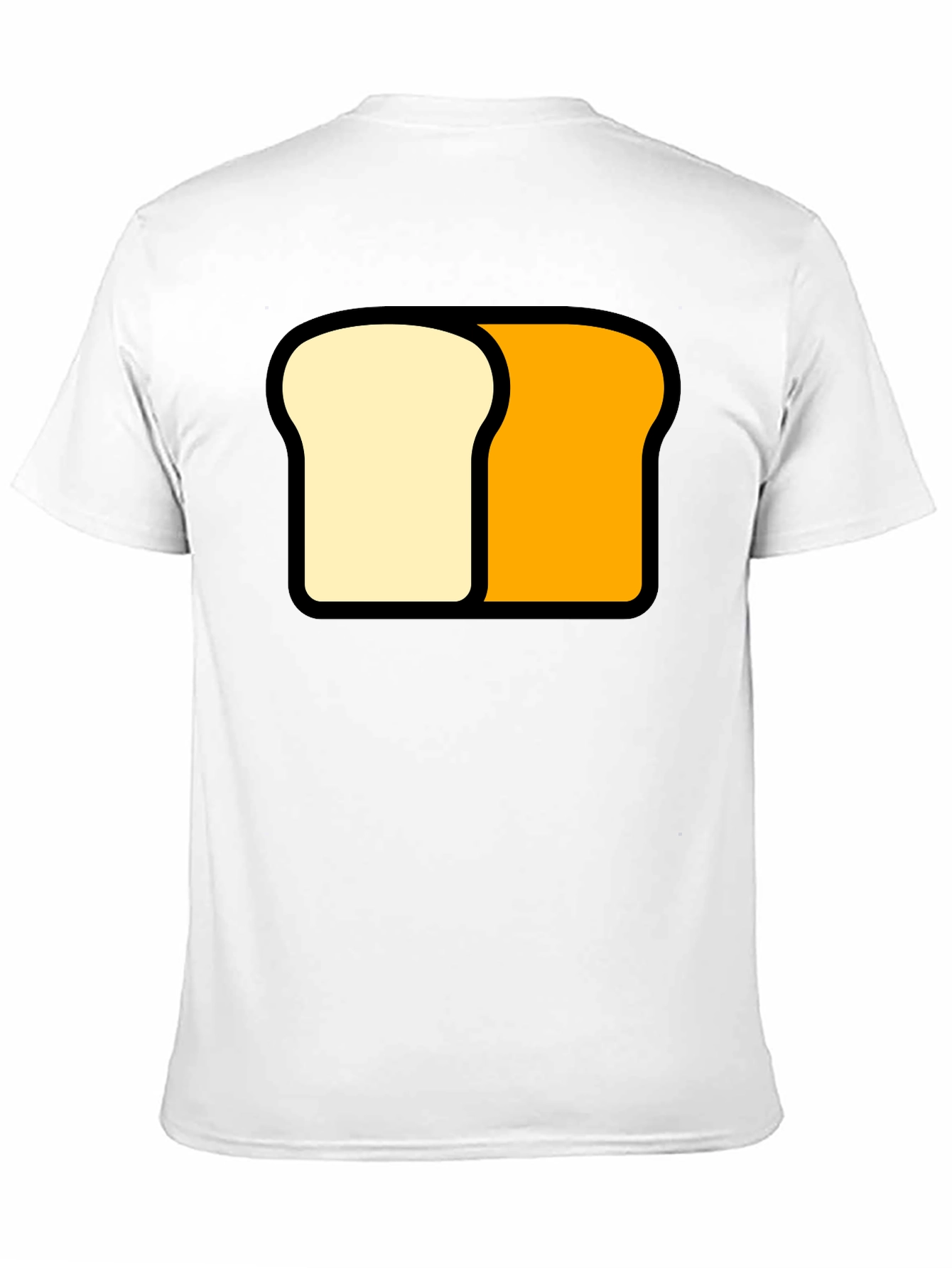 Funny Sliced Bread Graphic Tee - Black Cotton T-Shirt