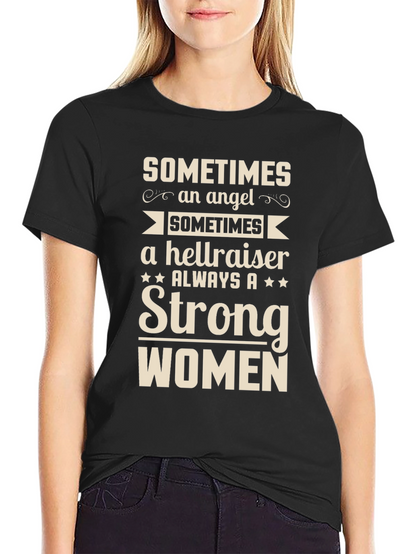 Strong Women T-Shirt - Angel Hellraiser Always Strong