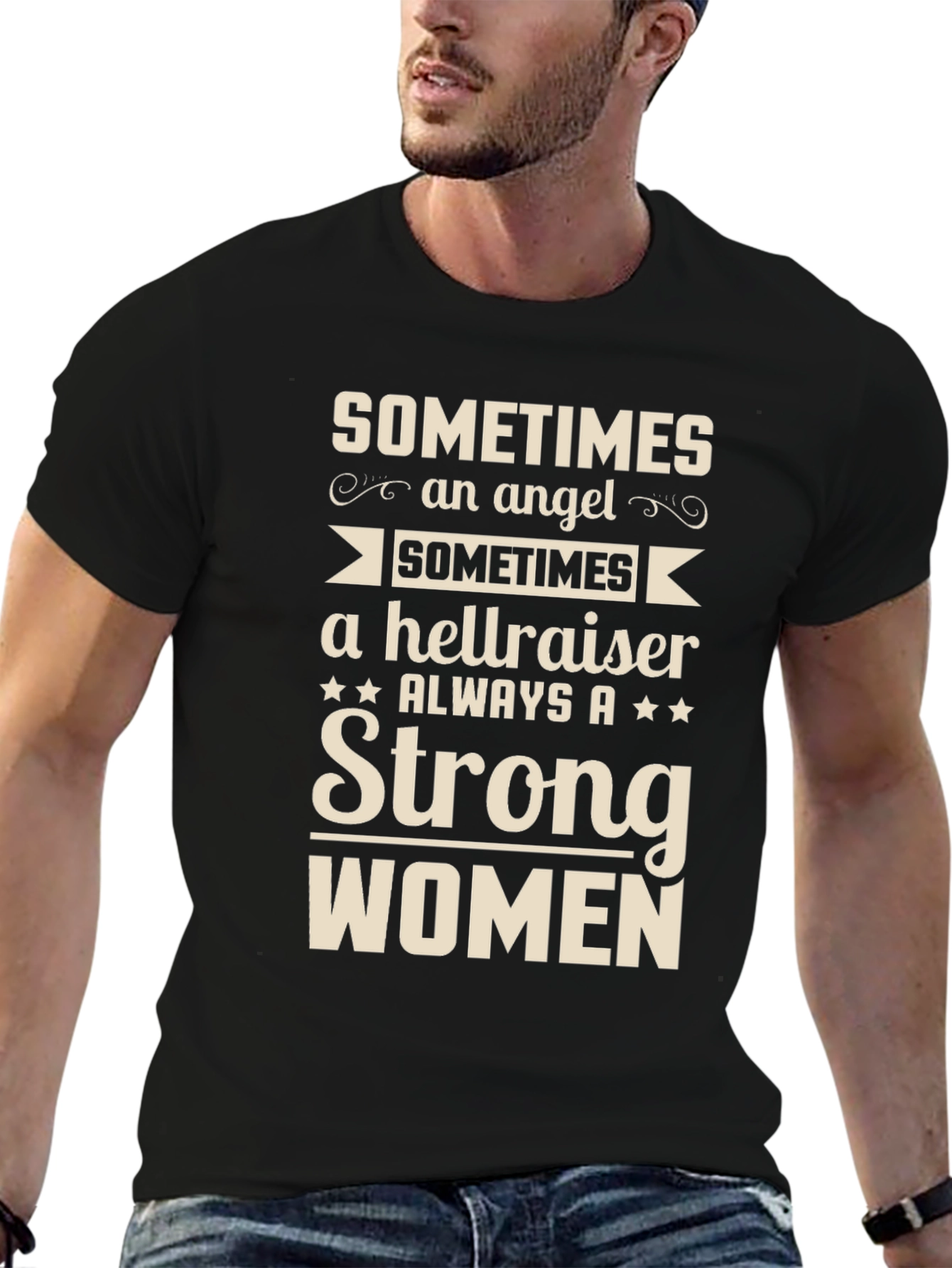 Strong Women T-Shirt - Angel Hellraiser Always Strong