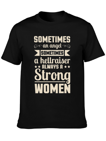 Strong Women T-Shirt - Angel Hellraiser Always Strong