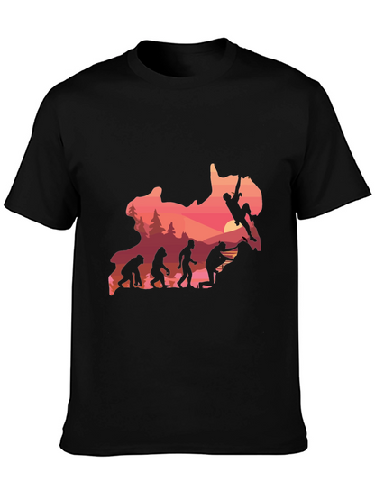 Evolution Climbing T-Shirt - Black Graphic Tee