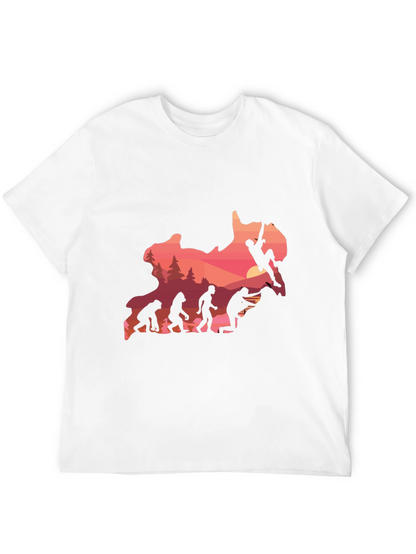 Evolution Climbing T-Shirt - Black Graphic Tee