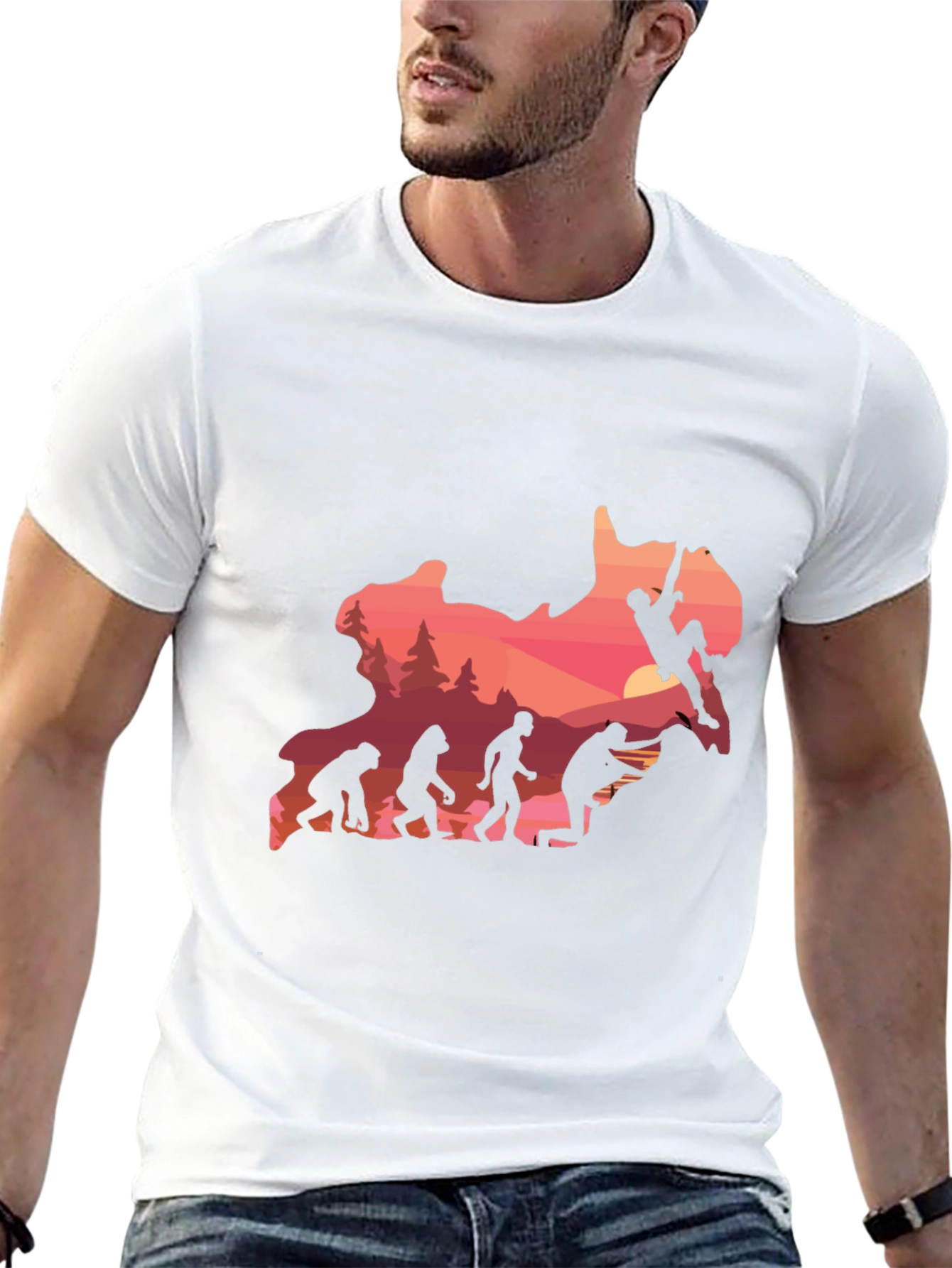 Evolution Climbing T-Shirt - Black Graphic Tee