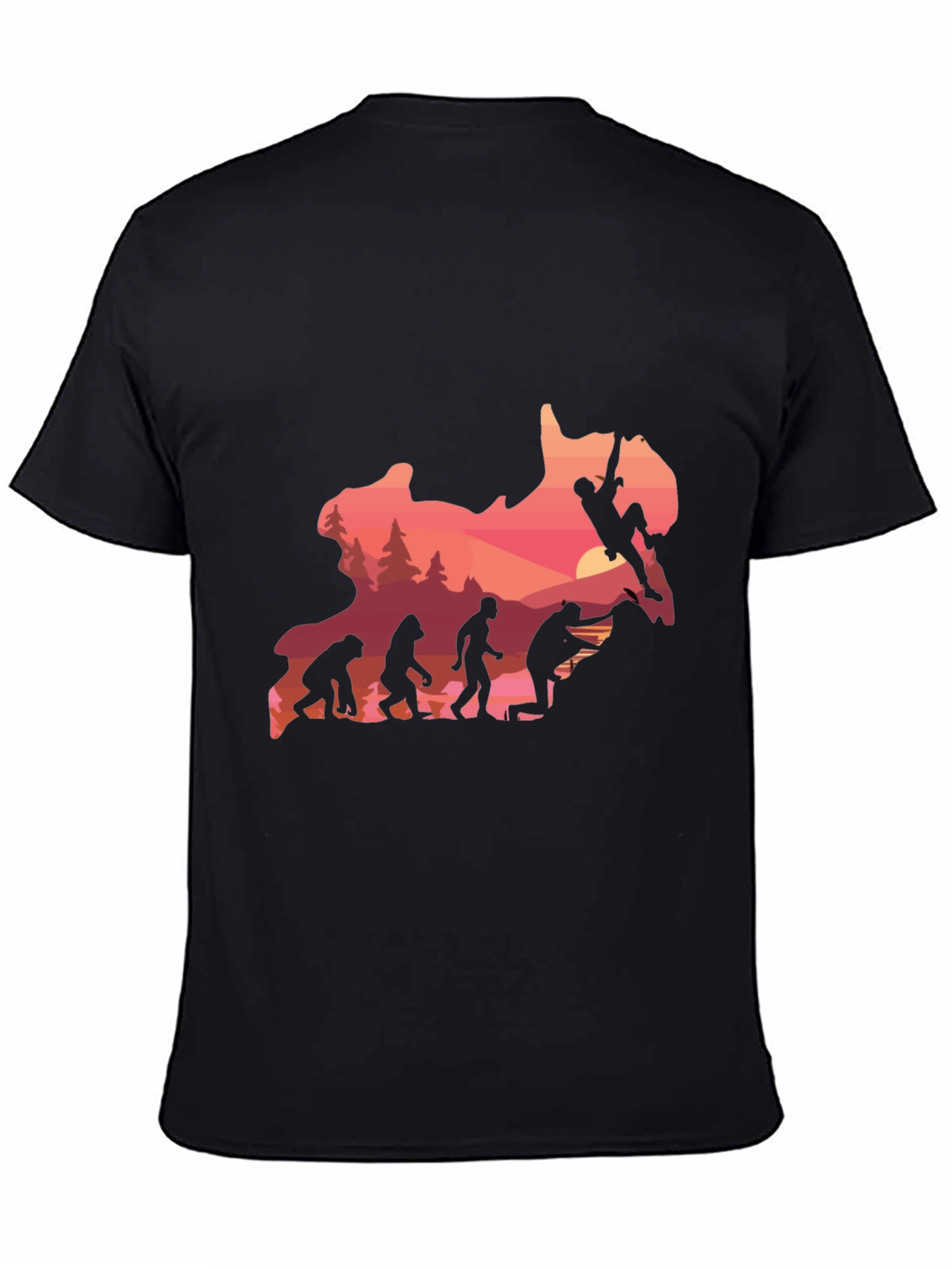 Evolution Climbing T-Shirt - Black Graphic Tee