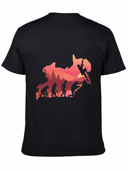 Evolution Climbing T-Shirt - Black Graphic Tee
