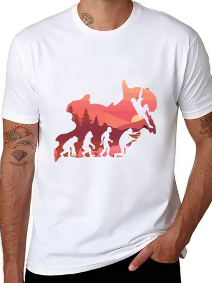 Evolution Climbing T-Shirt - Black Graphic Tee