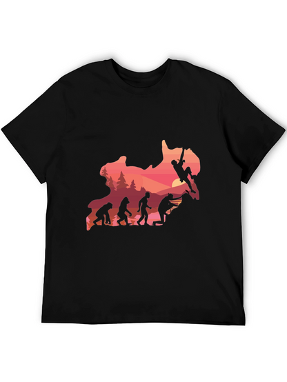 Evolution Climbing T-Shirt - Black Graphic Tee
