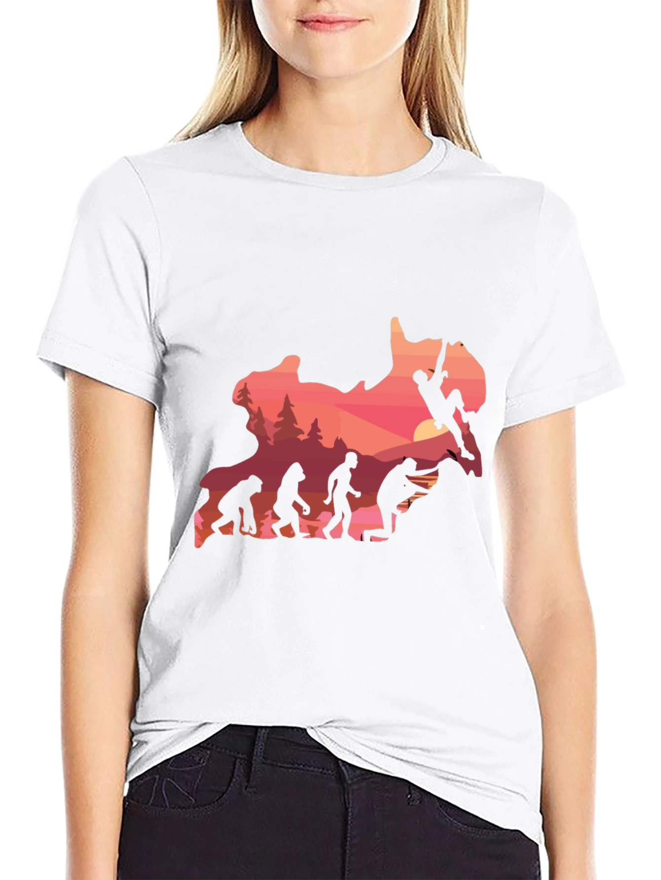 Evolution Climbing T-Shirt - Black Graphic Tee