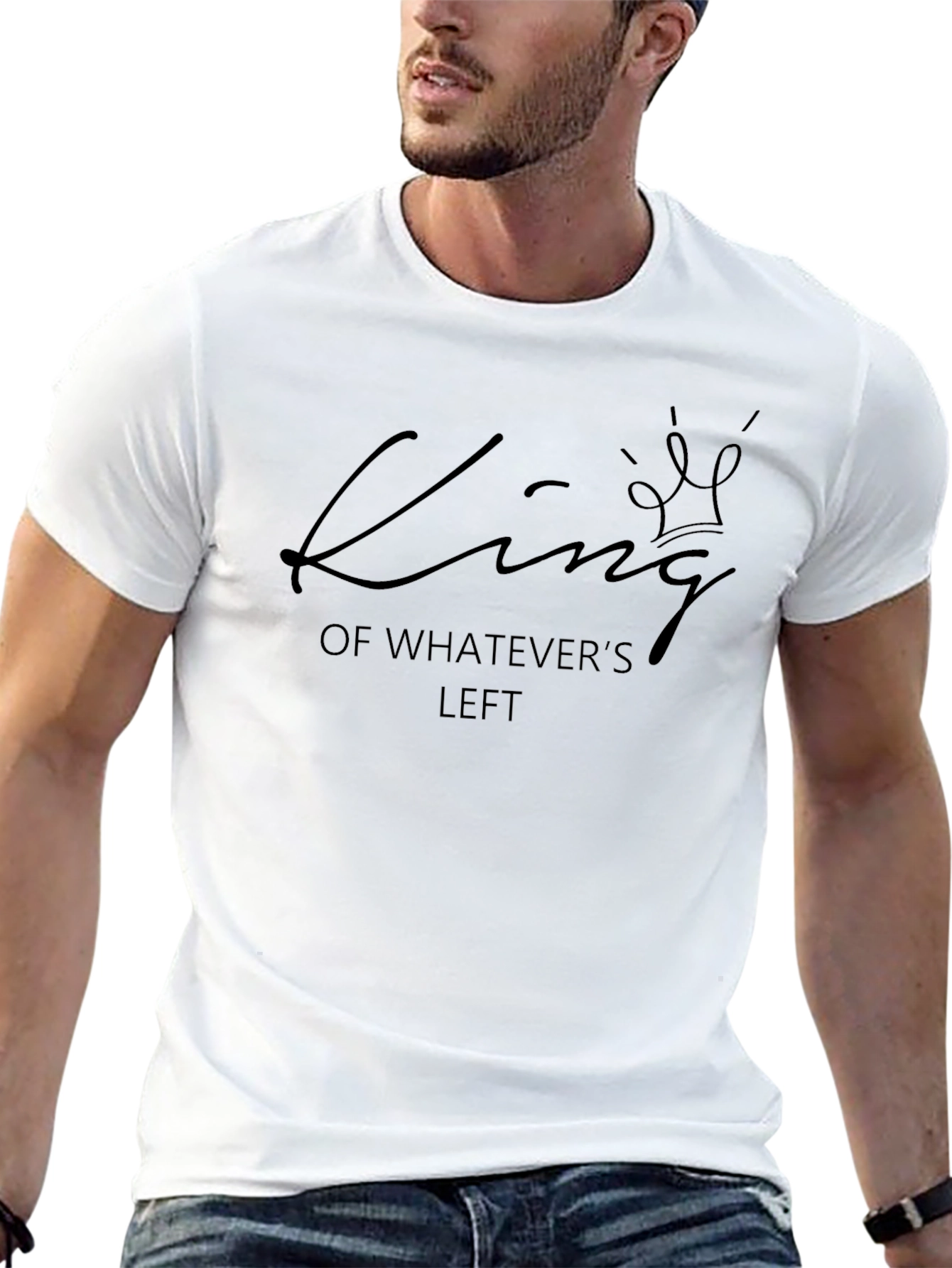 King of Whatevers Left Graphic Tee - Black