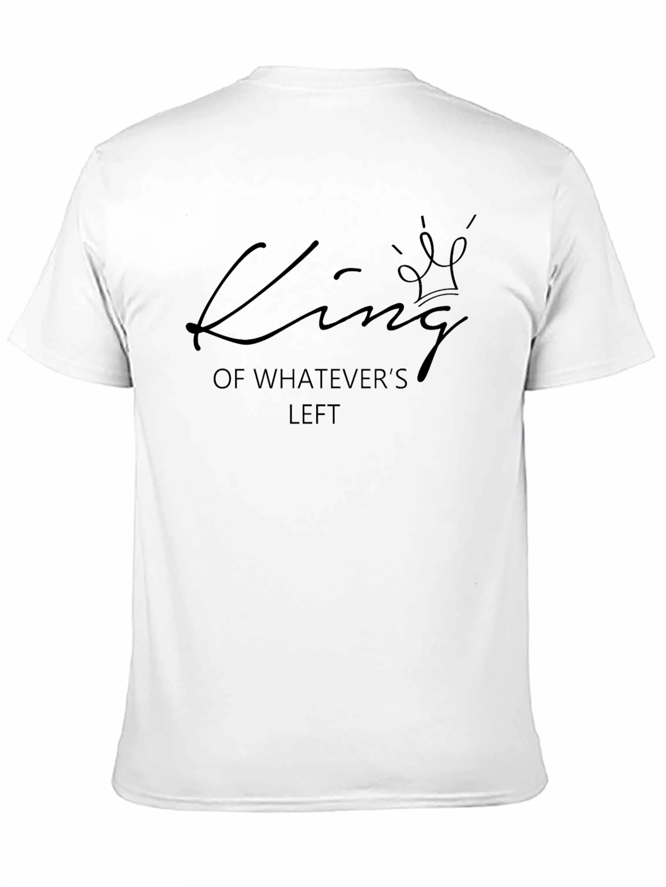 King of Whatevers Left Graphic Tee - Black