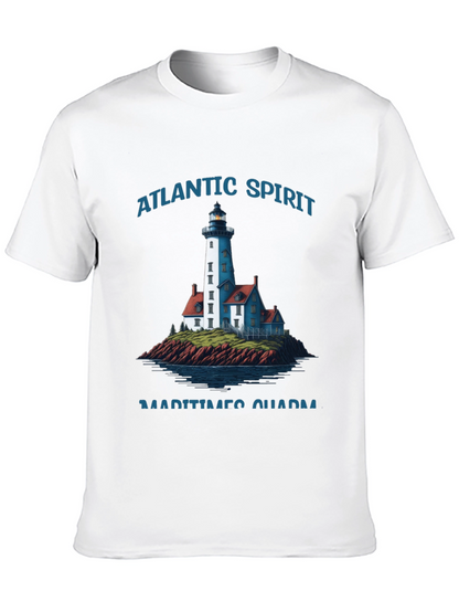 Atlantic Spirit Lighthouse Graphic T-Shirt