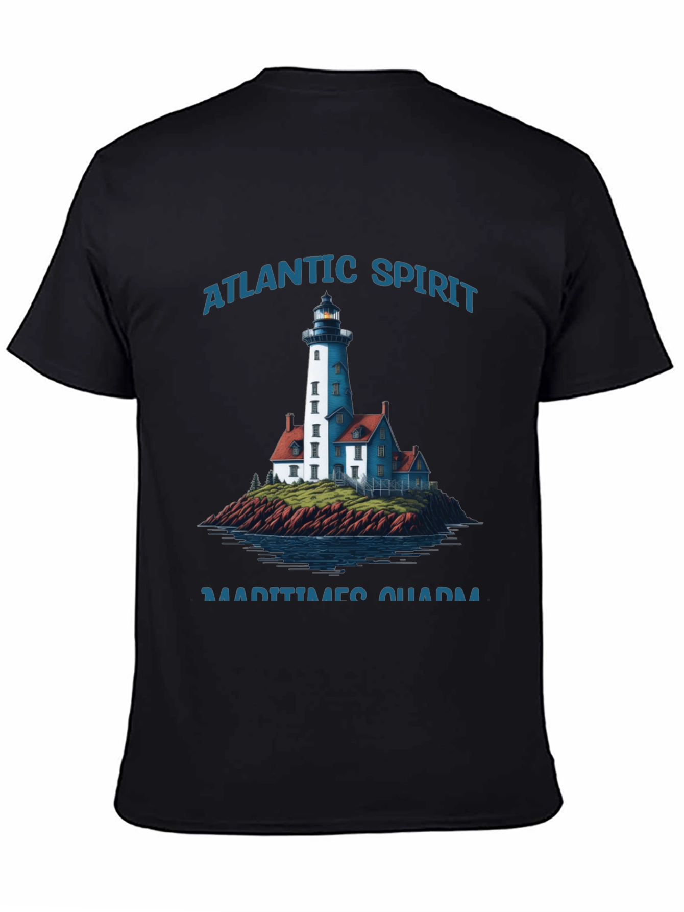Atlantic Spirit Lighthouse Graphic T-Shirt