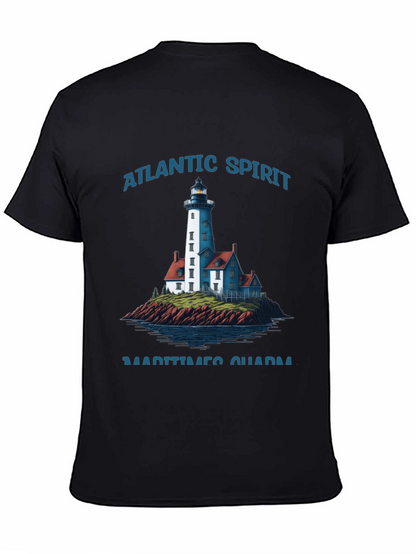 Atlantic Spirit Lighthouse Graphic T-Shirt
