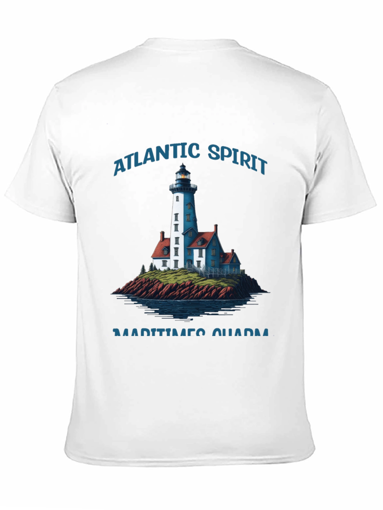 Atlantic Spirit Lighthouse Graphic T-Shirt