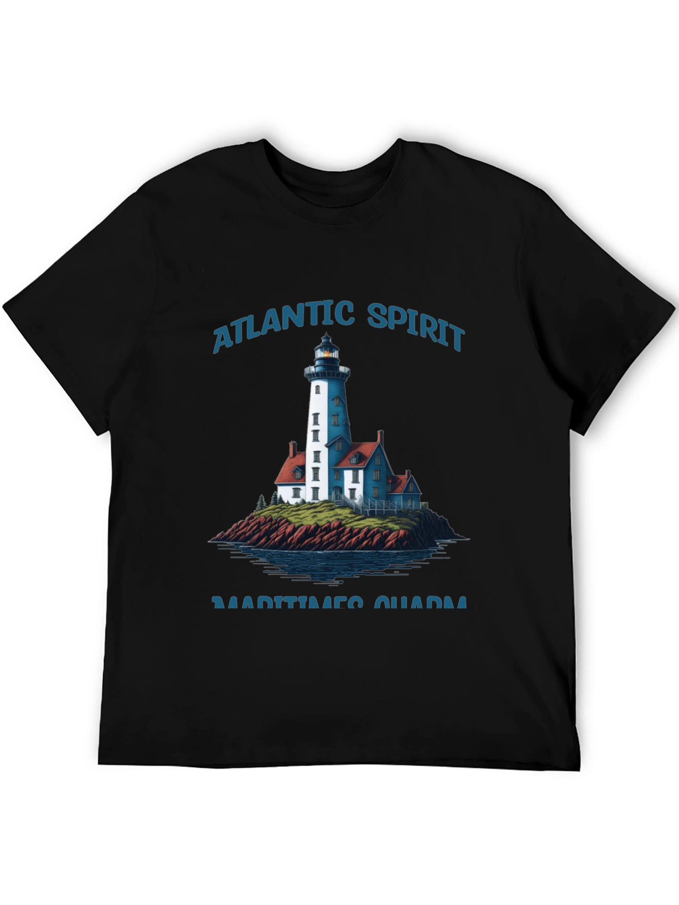 Atlantic Spirit Lighthouse Graphic T-Shirt