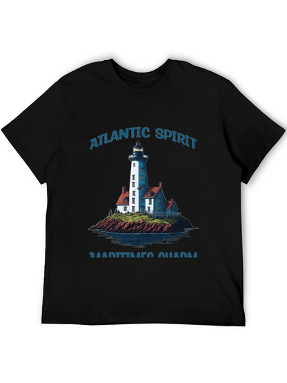 Atlantic Spirit Lighthouse Graphic T-Shirt