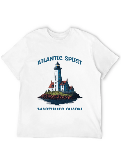 Atlantic Spirit Lighthouse Graphic T-Shirt