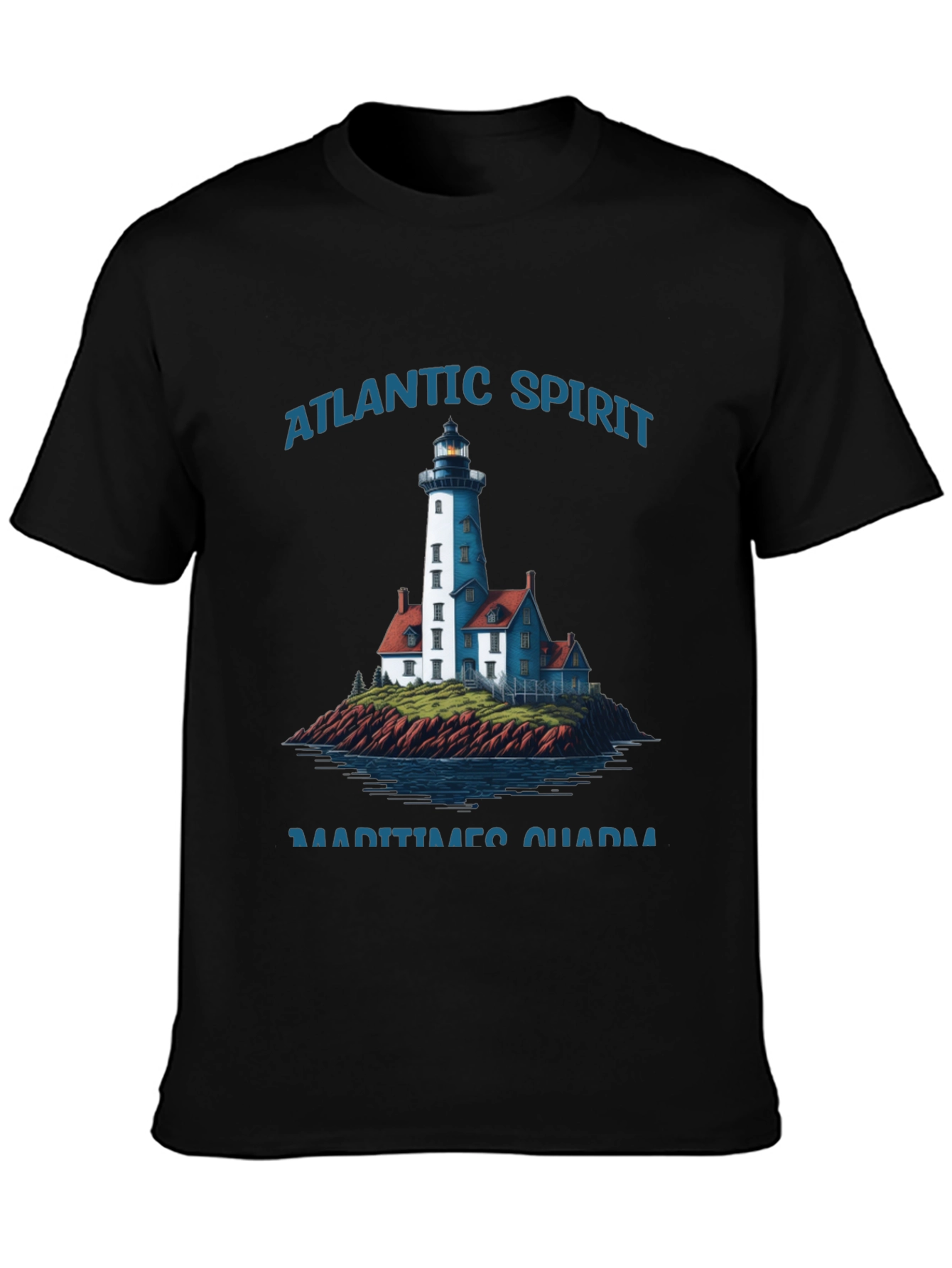 Atlantic Spirit Lighthouse Graphic T-Shirt