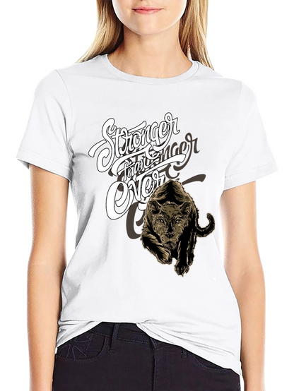 Stronger Than Ever Black Graphic Tee