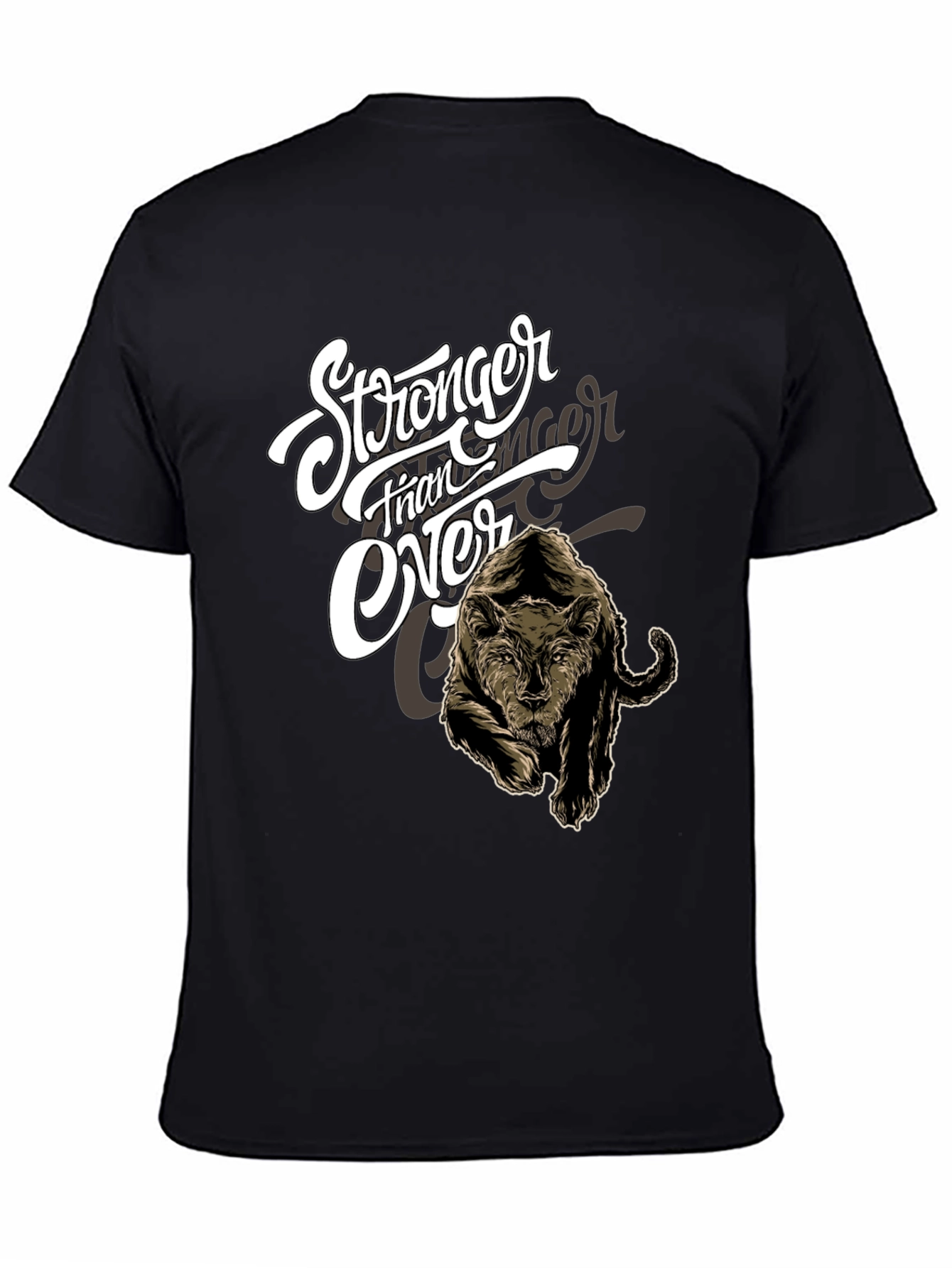 Stronger Than Ever Black Graphic Tee