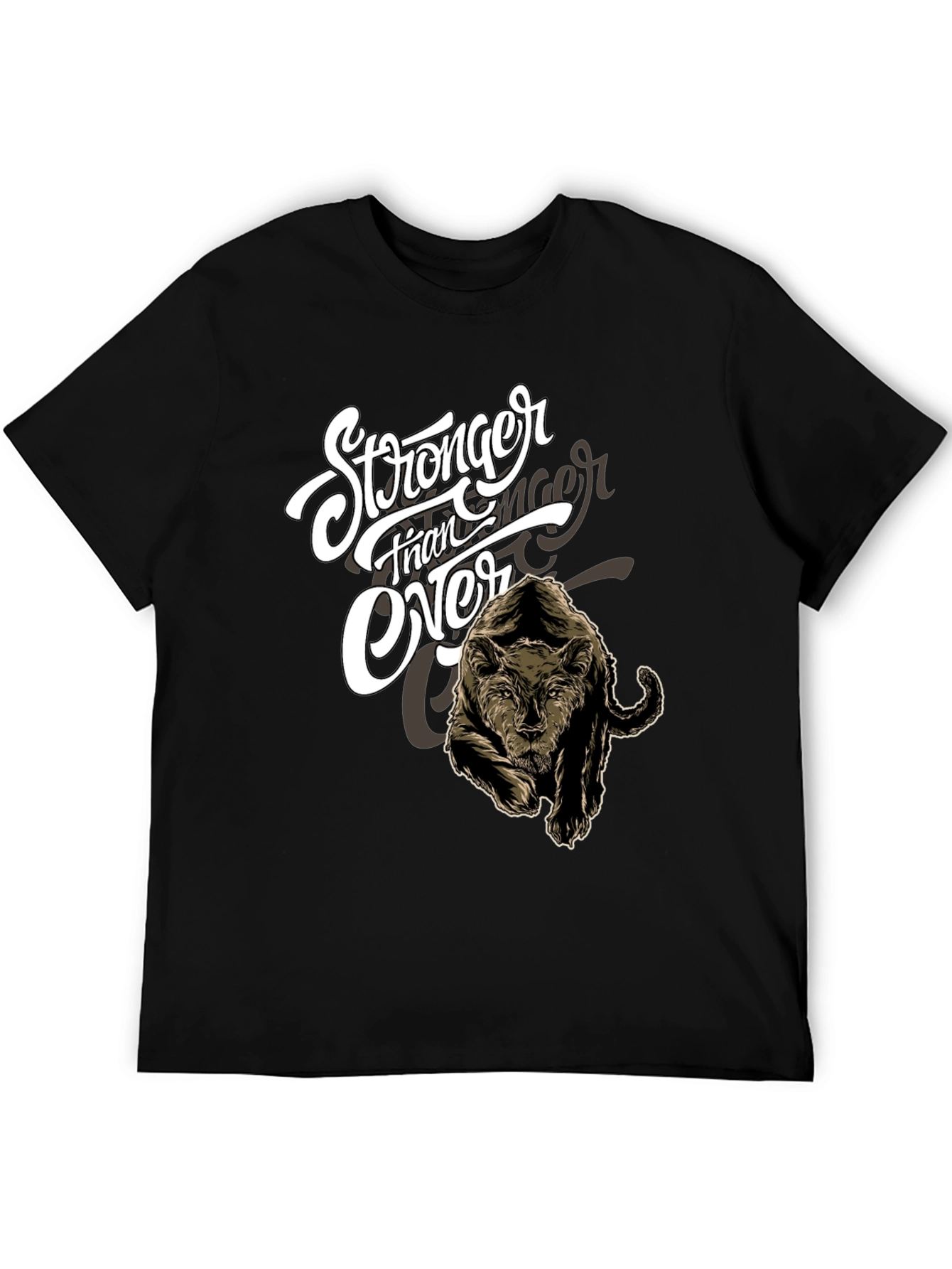 Stronger Than Ever Black Graphic Tee