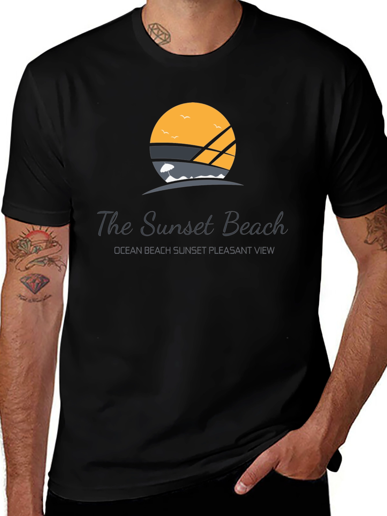 Sunset Beach Graphic T-Shirt